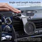 Fits MagSafe Car Mount for Universal Dashboard, Tesla Screen, Magnetic Phone Holder for Car,Foldable Aluminum Alloy Arm,Super Stable Car Mount for iPhone 17 Pro Max 16 15 14 13 12&All Phones