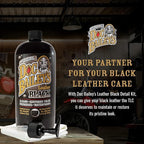 Leather Black Care -Premium Quality All In One Leather Cleaner, Conditioner, Waterproofer & Protectant - For your Car, Bike, Horse Tack, Home Decor and Other Leather Needs 32oz Bottle