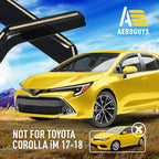 Extra Durable Window Deflectors in-Channel Window Visors Rain Guards Fit for Toyota Corolla 2020-2026 Hatchback, Sun Visors, Wind Vent for Shades, Exterior Car Accessories - 4 pcs. AG0910