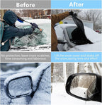Windshield Cover for Ice and Snow, Car Windshield Snow Cover with Side Mirrors Cover, Thicken Winter Windshield Covers Waterproof Outdoor Covers Fits Most Cars SUVs and Vans (75"x47")