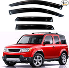 KPY Rain Guards Fit for 2003-2011 Honda Element, Out-Channel Window Visors Vent Wind Deflectors 4PC, Car Accessories for 03-11 Element