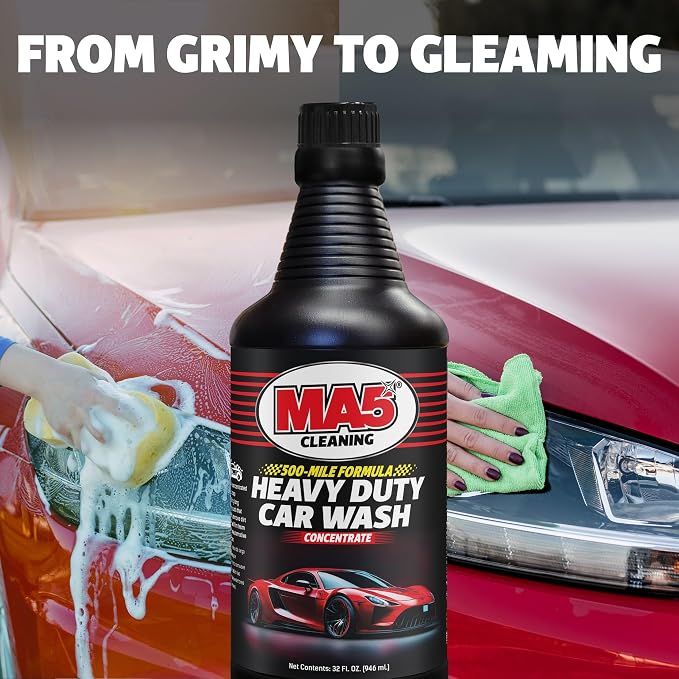 MA5x Car Wash Soap | Concentrated, pH Balanced | High Performance Foaming Car Wash Soap | 32oz Bottle | Pack of 1