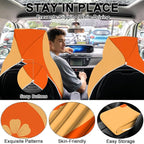 2 Pack Car Towels Seat Cover with Storage Bag, Multifunctional Microfiber Towel for Gym Outdoor Sport Running,Picnic, Beach, Pet Dog Travel,Fits Car SUV Truck (Flora Balance)