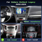[64G] Android 15 Car Stereo for Subaru Legacy Outback Radio 2010-2014, 9'' Touch Screen Car Radio Wireless CarPlay Android Auto 2+64G GPS Mirror Link 5G WiFi Bluetooth FM/RDS/EQ Backup Cam