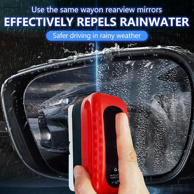 Car Glass Oil Film Cleaner, 2026 Upgraded Automotive Oil Film Cleaning Brush for Car Windows, Cars Window Glasses Cleaning Boar with Extra Cleaner, Universal Anti-Rain Fog Glass Brush (3)