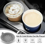Car Cup Holder Coaster, Silicone Cup Holder Insert, Universal Non-Slip Cup Holders, Car Accessories Interior for Women and Man 4 Pack Gray