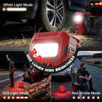 Tire Inflator Portable Air Compressor Compatible with Milwaukee 18V Battery, 160PSI Air Pump with Dual Digital Screen, Auto Shut-Off, 5X Faster Inflation & Deflation for Car (Tool Only)