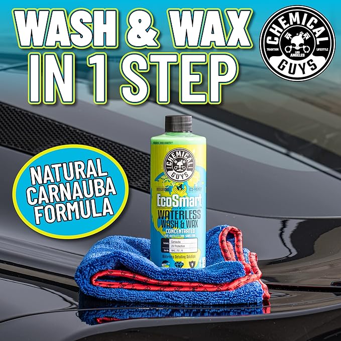 WAC_707 EcoSmart Hyper Concentrated Waterless Car Wash and Wax, Safe for Cars, Trucks, SUVs, Motorcycles, RVs & More, 128 oz (1 Gallon)