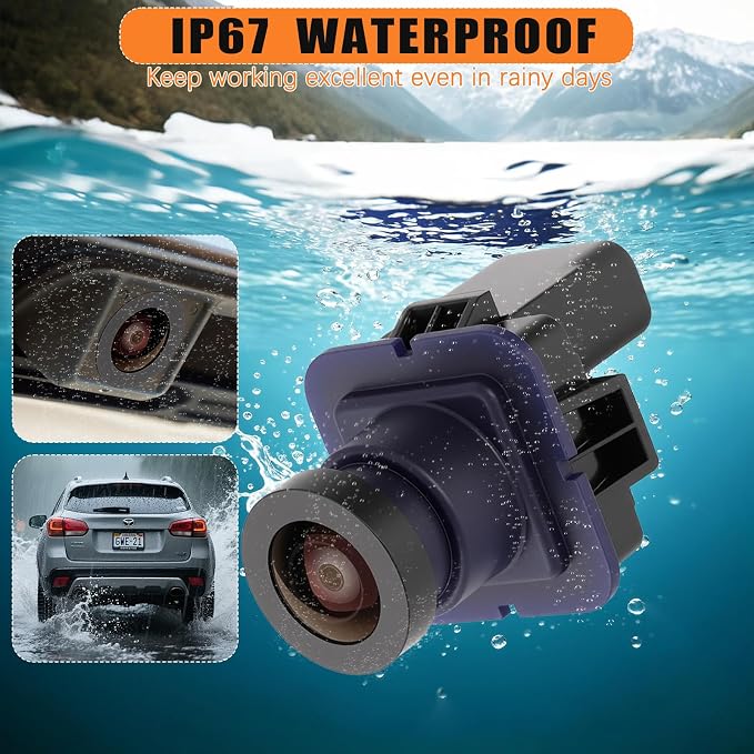 EC3Z-19G490-A Rear View Backup Camera Compatible with Ford F250 F350 F450 F550 2013 2014 Park Assist Camera Replaces # EC3Z-19G490-B