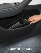 2026 Tesla Model Y Juniper & Model Y L Door Side Storage Box Door Pocket Liner Side Organizer Tray Waterproof TPE Front & Rear Model Y Juniper (Standard/Premium/Performance 2025/2026)