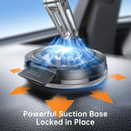 for MagSafe Car Mount [3-Axis Adjustable], Vacuum Magnetic Phone Holder with Replaceable Suction Cup Dashboard/Windshield, 360° Rotation & Foldable, for iPhone 17-12 Pro Max Plus