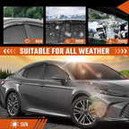 Rain Guards Fit for Toyota Camry 2025 2026 LE SE XLE XSE Out Channel Extra Durable Side Shatterproof 2025-2026 Camry Side Window Wind Deflectors & Visors Black 4 PCS
