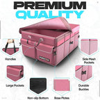 Trunk Organizer For SUV Car Trunk Organizer, Foldable Storage, Car Accessories for Women Men, Collapsible Bag, 600D Oxford, Non Slip Bottom, Straps, Soft Cover (65L)