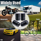 8PCS Tire Valve Stem Caps, with Rubber O-Ring, Corrosion Resistant Leak-Proof, Aluminum Alloy Universal Wheel Valve Covers for Cars, SUV, Trucks, Bikes, Motorcycles, Bicycles(Black)