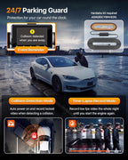 S03 4K Dash Cam Front Rear Inside Left Right with GPS, Free 128GB SD Card, 5.8GHz WiFi 6 (Up to 20MB/s Download), 4 Channel 360° Dash Camera for Cars, G-Sensor 8 IR Light, Parking Mode, Black