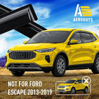 Extra Durable Window Deflectors Tape-On Window Visors Rain Guards Fit for Ford Escape 2020-2026, Sun Visors, Wind Vent for Shades, Exterior Car Accessories - 6pcs. AG0166
