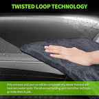 Ultra Absorbent Car Drying Towels with Storage Bag, Extra Large Microfiber Towels for Cars, (36" x 24") Drying Towels Car Detailing, Streak Free, No Water Spots, Scratch-Free, 3 Pack