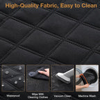 Dog Car Seat Cover for Back Seat, Back Seat Extender for Dogs 52 * 24.4in, Foldable in The Car, Hard PVC Panels Bottom Support to 330 lbs, for Cars/Mid-Size SUV/Small Truck