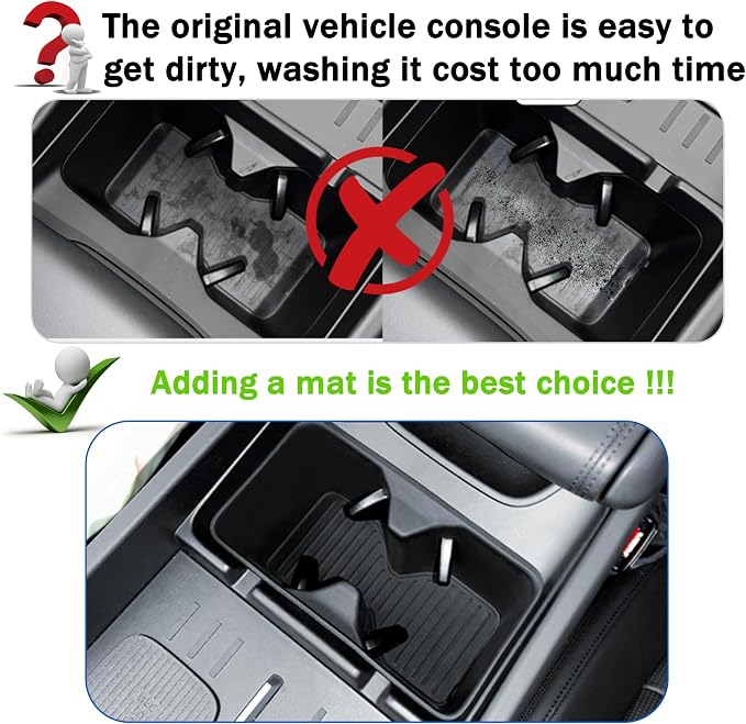 Cup Holder Insert for Hyundai Santa Fe 2026 2025 2024 Accessories Center Console Silicone Cup Holder Bottle Holder Organizer Non-Slip Interior Decoration for Hyundai Santa Fe 2024-2026 Black
