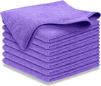 Premium 300GSM Microfiber Cleaning Cloth - 12.5"x12.5" High Performance - 1200 Washes, Ultra Absorbent Microfiber Towels for Cars Undercarriage, Rims & Engine Bay Cleaning - Microfiber Cloth