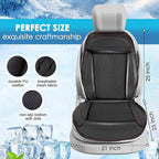 2026 Upgraded Summer Cooling Seat Cover Front Seat, 12V Ventilated Cooling Car Seat Cushion with Massage, Winter and Cooling Seat Cover for Car SUV Truck Universal Fit (Summer,Winter,Massage-1)