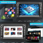 Car Stereo Radio for Chevy Silverado 2007 2008 2009 2010 2011 2012 2013, Chevy Silverado 1500 GMC Sierra Radio for Android 15 Carplay Android Auto with Backup Camera