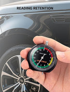 Tire Tread Depth Gauge, Dial Type Tire Depth Gauge Reads in 1/32" for Tread Wear, Professional Pocket Tire Gauge with Case for Truck, Motorcycle, Car and Bus Tyre in 32nds