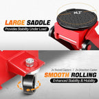 3 Ton Low Profile Floor Jack, Heavy Duty Steel Hydraulic Car Jack with Dual Pistons Quick Lift Pump, Hydraulic Racing Floor Jack, Lifting Range 3" to 20", Red