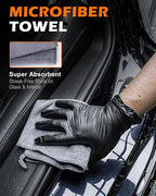 8PCS Car Interior Detailing Kit for Men - 200g Cleaning Gel (185% More Than 70g), Ultra-Soft Detailing Brush Set with Dash Duster, Air Vent Brush & Microfiber Towel