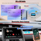 8 Core 6GB+128GB Car Radio Stereo Screen for Honda Civic 2016-2021 | QLED Touch Screen, Carplay&Android Auto&Mirror Link,FM&AM Radio,GPS Navigation,Bluetooth,Back-up Camera,Android 15