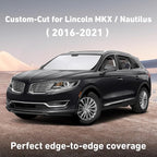 Windshield Sunshade Compatible for Lincoln MKX/Nautilus 2016-2019 2020 2021, Sun Visor for Front Windshield & Window Sun Shade Cover, UV Heat Blocker & Protector, Car Accessories
