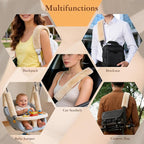 Soft Faux Fur Universal Fit Seatbelt Cover Car Truck SUV Airplane Seat Belt Shoulder Pad for Carmera Backpack Straps Neck Cushion Protector Extra Long 19.7in Beige