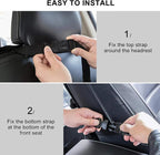 Backseat Car Organizer Mats Back Seat Organizers and Storage Bag with Touch Screen Tablet Holder for Kids Toddlers Seats, Travel Accessories, Road Trip Essentials (2PCS)