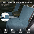 Dog Car Seat Cover for Back Seat, Back Seat Pet Cover for Dogs Waterproof, Scratchproof Dog Backseat Cover, Non-Slip Bench Car Seat Protector, Universal Fit Most Cars, SUVs, Trucks, Blue