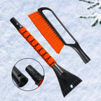 27" Snow Brush & Ice Scraper for Car Windshield, Detachable Snow Scrapers with Foam Grip for Cars, Trucks, SUVs