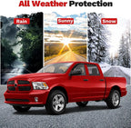 Window Visors Rain Guards for Dodge Ram 1500 Crew Cab 2009-2018/Ram 2500&3500 Crew Cab & Mega Cab 2010-2026/Ram 1500 Classic Crew Cab 2019-2024, Tape-On Side Window Deflectors Vent Visors 4PCS