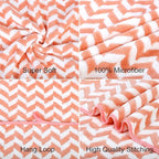 Microfiber Bath Towels, Bath Towel 2 Pack(30" x 60"), Oversized, Soft, Super Absorbent and Fast Drying, Multipurpose Use for Sports, Fitness, Yoga, Chevron Red