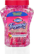 Fraganzia Crystal Beads Air Freshener, Long Lasting Room Deodorizer and Odor Eliminator Gel Beads to Freshen Home, Car, or Office, Spring Scent, 12 Fl Oz