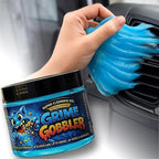 Grime Gobbler Super Cleaning Gel, (NEW 2026 FORMULA) Ultra Tough Heavy Duty Formula, Multipurpose Cleaner for Automotive, Office, Keyboards (Color Blue/Blueberry Scent)