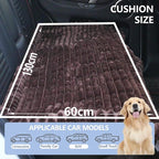 Dog Car Seat Waterproof Bed Cover Non-Slip Car Back Seat Soft and Comfortabl Pet Bed Mat Car Blanket for Travel Backseat Extender Seat Covers Dog Bed for Cars Trucks and SUVs (Dark Brown 23.6” x 51”)
