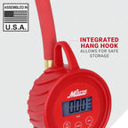 555e: Precision Digital Tire Inflator, Air Pressure Gauge, Grip-Head Air Chuck, 20" Hose, 1/4" Npt, W/Extreme ± 0.1& Accuracy, 10-120 Psi