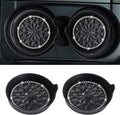 Car Cup Coaster Universal Non-Slip Cup Holders Bling Crystal Rhinestone Car Interior Accessories 2 Pack Black Flower