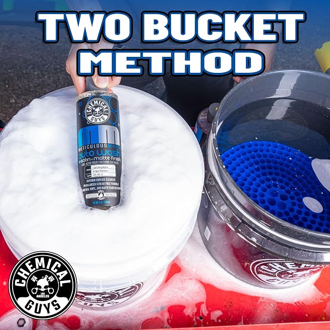 CWS 995 1602 Meticulous Matte Car Wash Soap (for Foam Cannons, Foam Guns or Bucket Washes) Safe for Satin & Matte Finish Paint, 16 fl oz (2 Pack), Fruity Bubble Gum Scent
