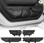 Car Door Storage Pockets Compatible with 2018-2026 Wranlger JL & Gladiator JT, Front & Rear Door Side Insert Organizer, 4 Packs