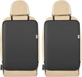 Kick Mats Back Seat Protector, Waterproof Oxford Seat Back Protector, Car Seat Back Protector for Kids, Back of Seat Protector for Kids Feet Car Seat (Black A -2pc)