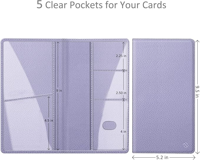 Car Registration and Insurance Card Holder, Vehicle Glove Box Card Organizer Wallet Automobile Accessories for License