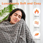Portable Heated Blanket heated shawl Dual-Side Fast Heating Tech 3-in-1 Heated Vest, Machine Washable Car & Home Winter Essential Gift - Battery not Include