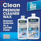 One-Step Cleaner Wax with UV Protection - Removes Chalk & Oxidation from Fiberglass, Metals & Painted Surfaces