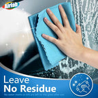 Airlab Glass Polishing Cloth Streak Free Miracle Cleaning Cloth Lint Free Microfiber Cleaning Rags for Glasses Kitchen Dish Mirrors Easy Clean, Pack of 8, 16" x 12", Multicolor