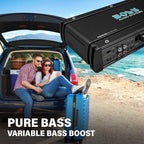 OX4.400 4 Channel Class A/B Car Amplifier – 1600 High Output, Low/High Level Inputs, Low Pass Crossover, Add Bass to Your Subwoofer